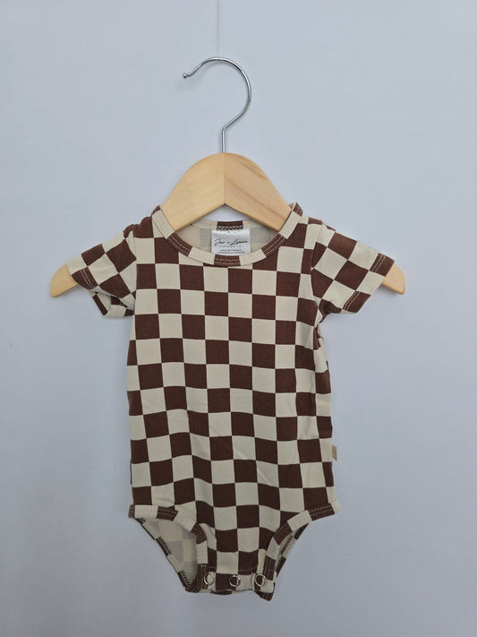 Jax & Lennon Checker Bodysuit • Newborn