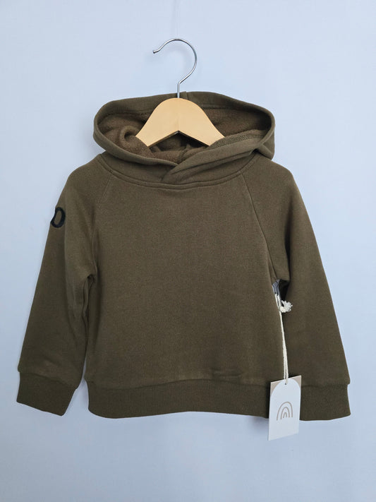 NEW Little Rowe Olive Hoodie • 2T