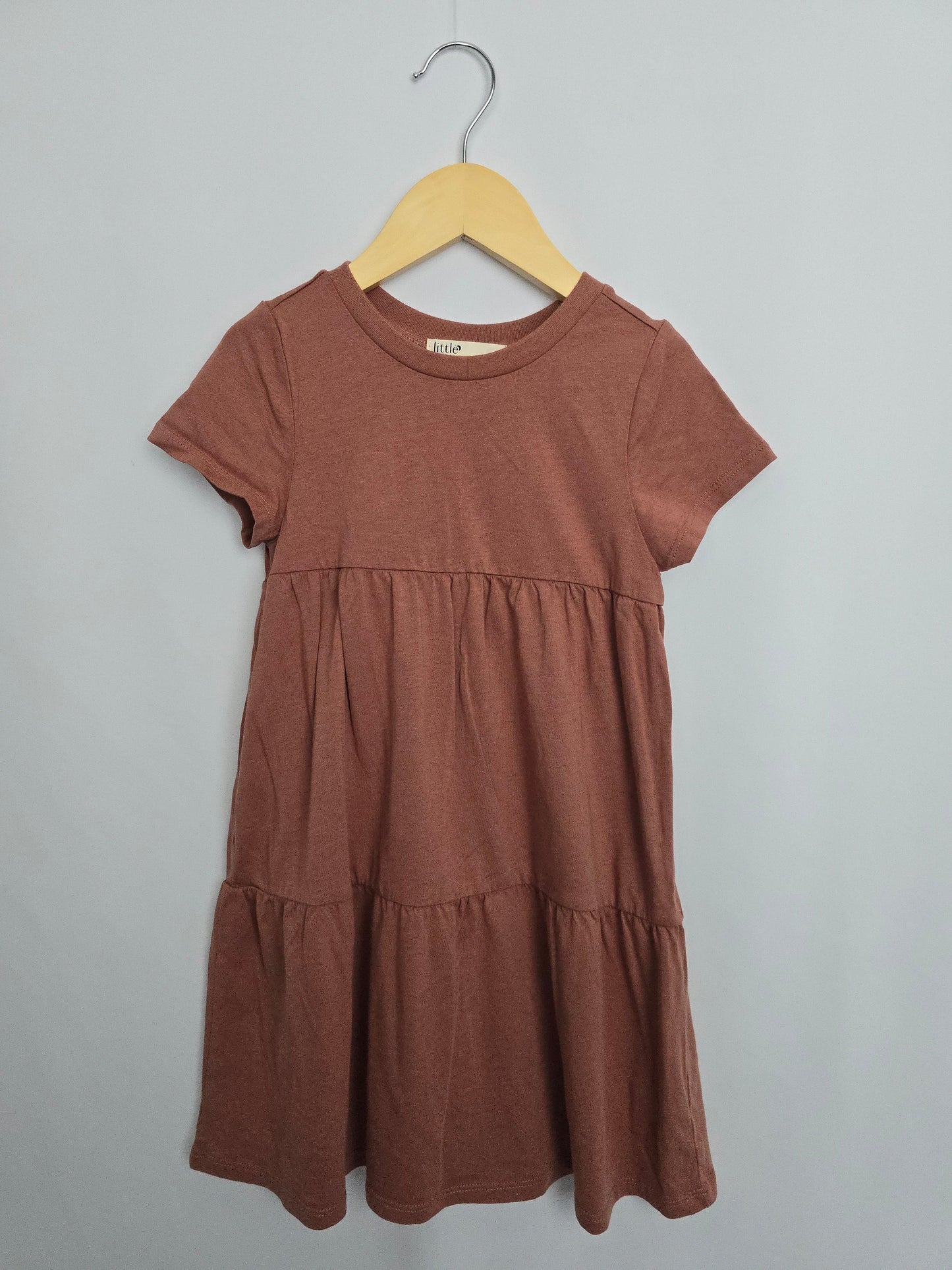 Little Rowe Dusty Rose Modal/Cotton Blend Dress • 3T