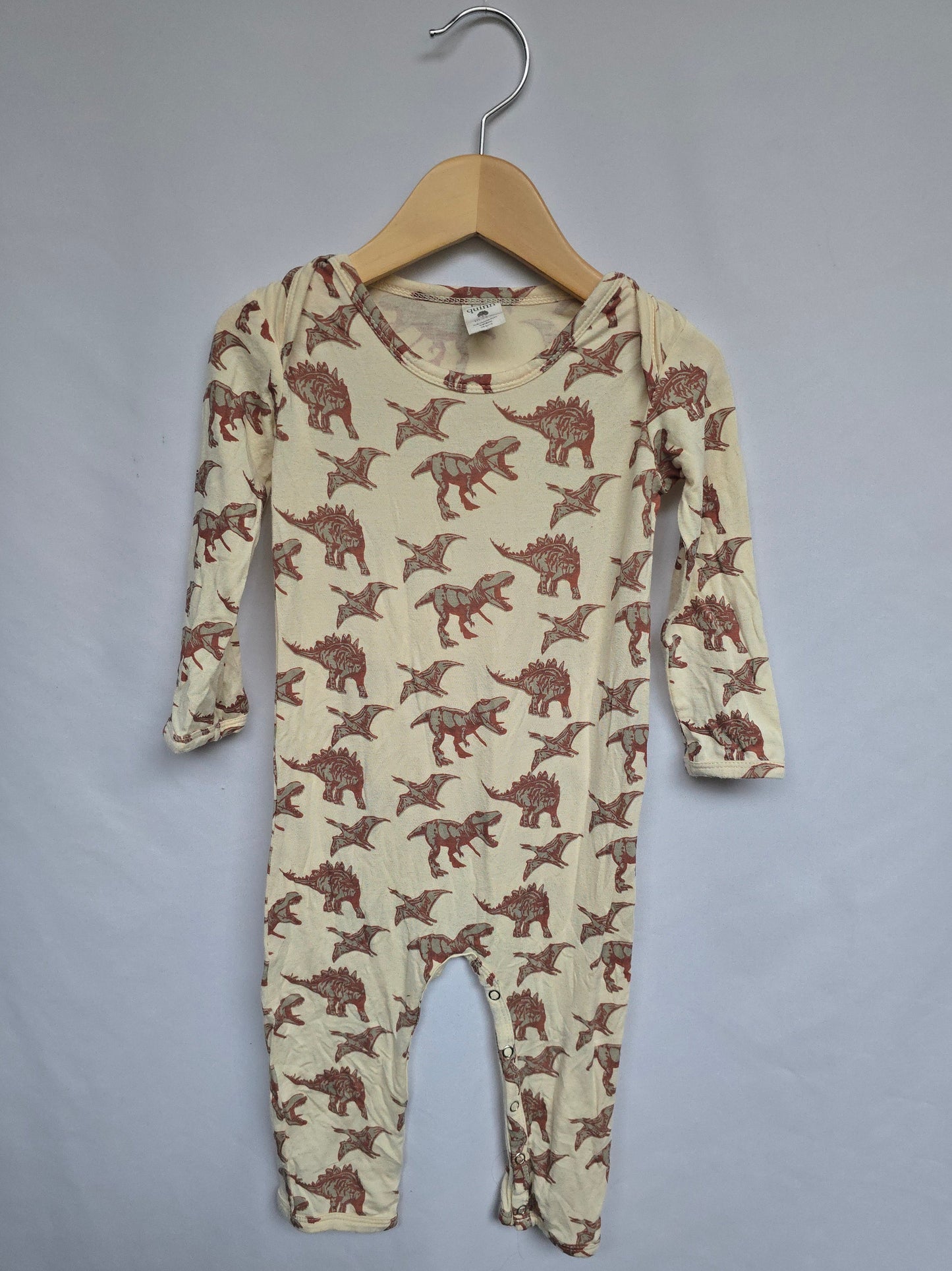 Kate Quinn Bamboo Dinosaur Snap Romper • 18-24 months