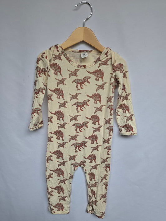 Kate Quinn Bamboo Dinosaur Snap Romper • 18-24 months