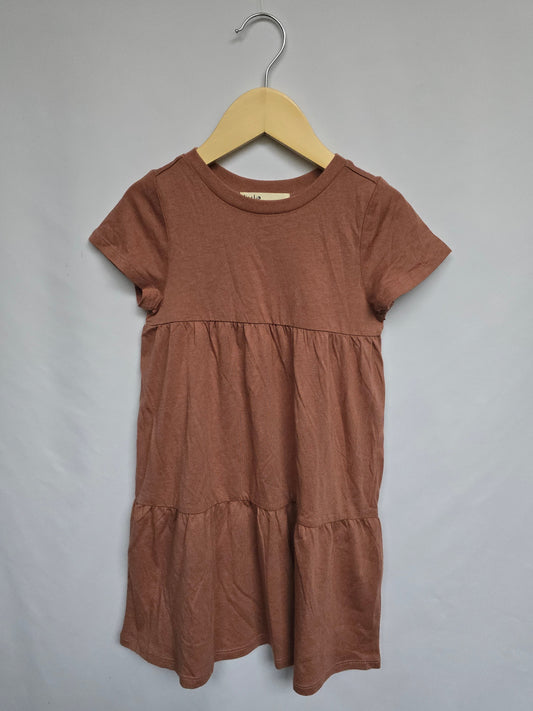 Little Rowe Rust Tiered Dress • 2T