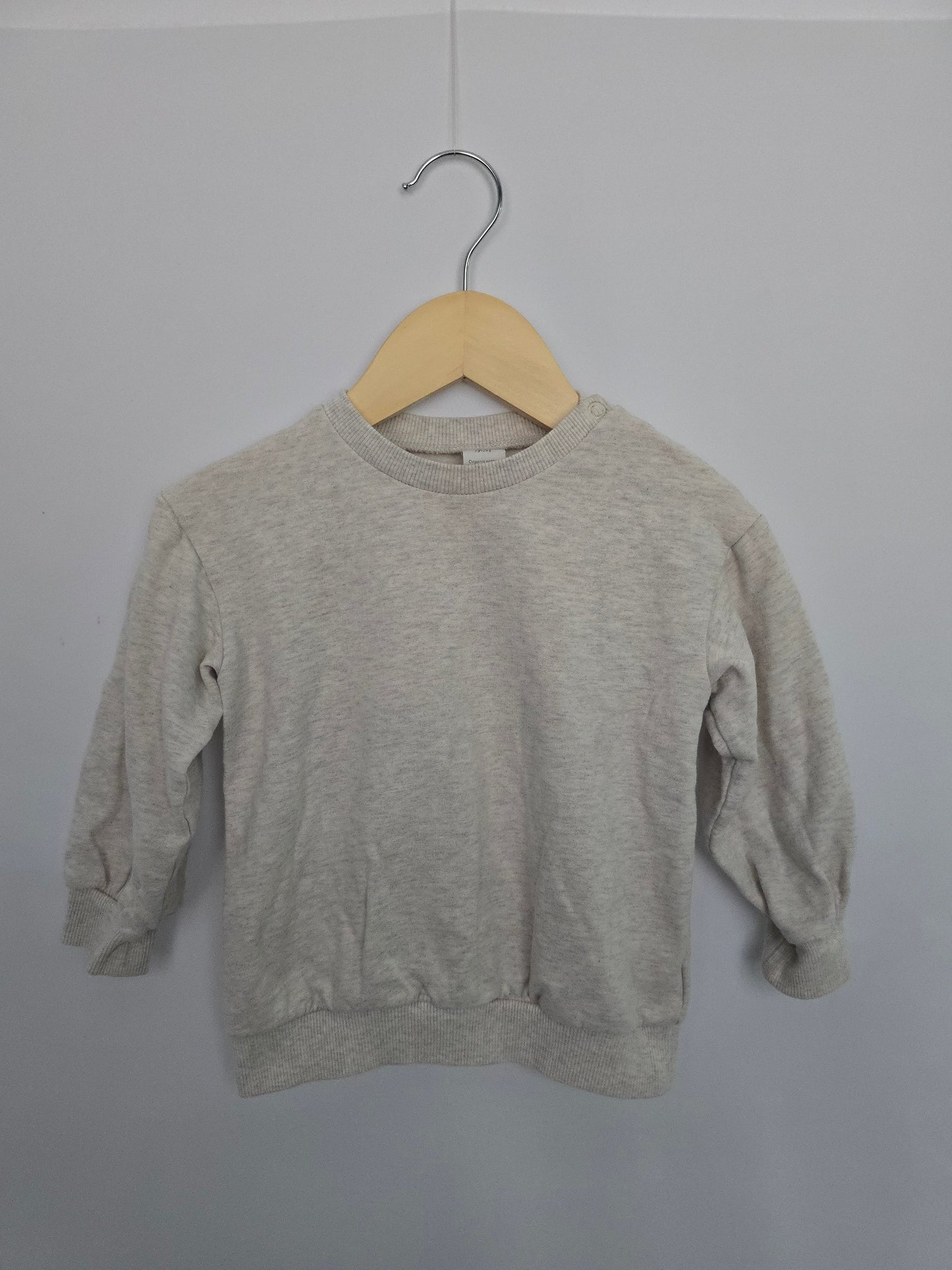 H&M Speckled Ivory Crewneck • 12-18 months
