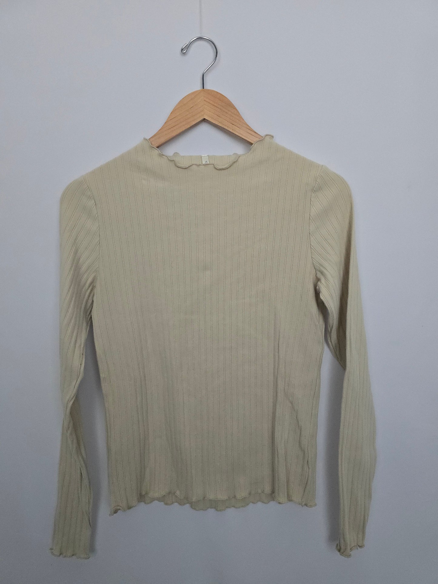 Rylee + Cru Wheat Ribbed Long Sleeve • X-Large