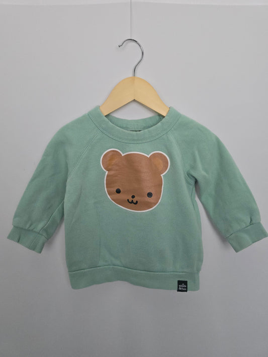 Whistle & Flute Bear Crewneck • 1-2 years