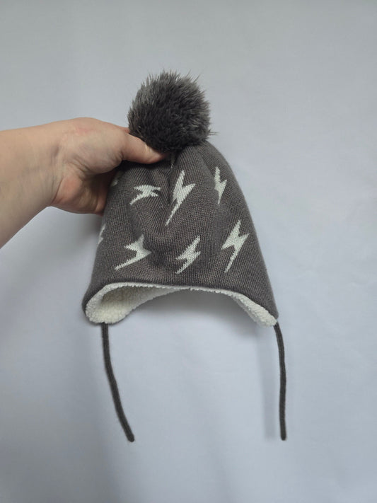 Jan & Jul Lightning Bolt Knit Toque • 3-9 months