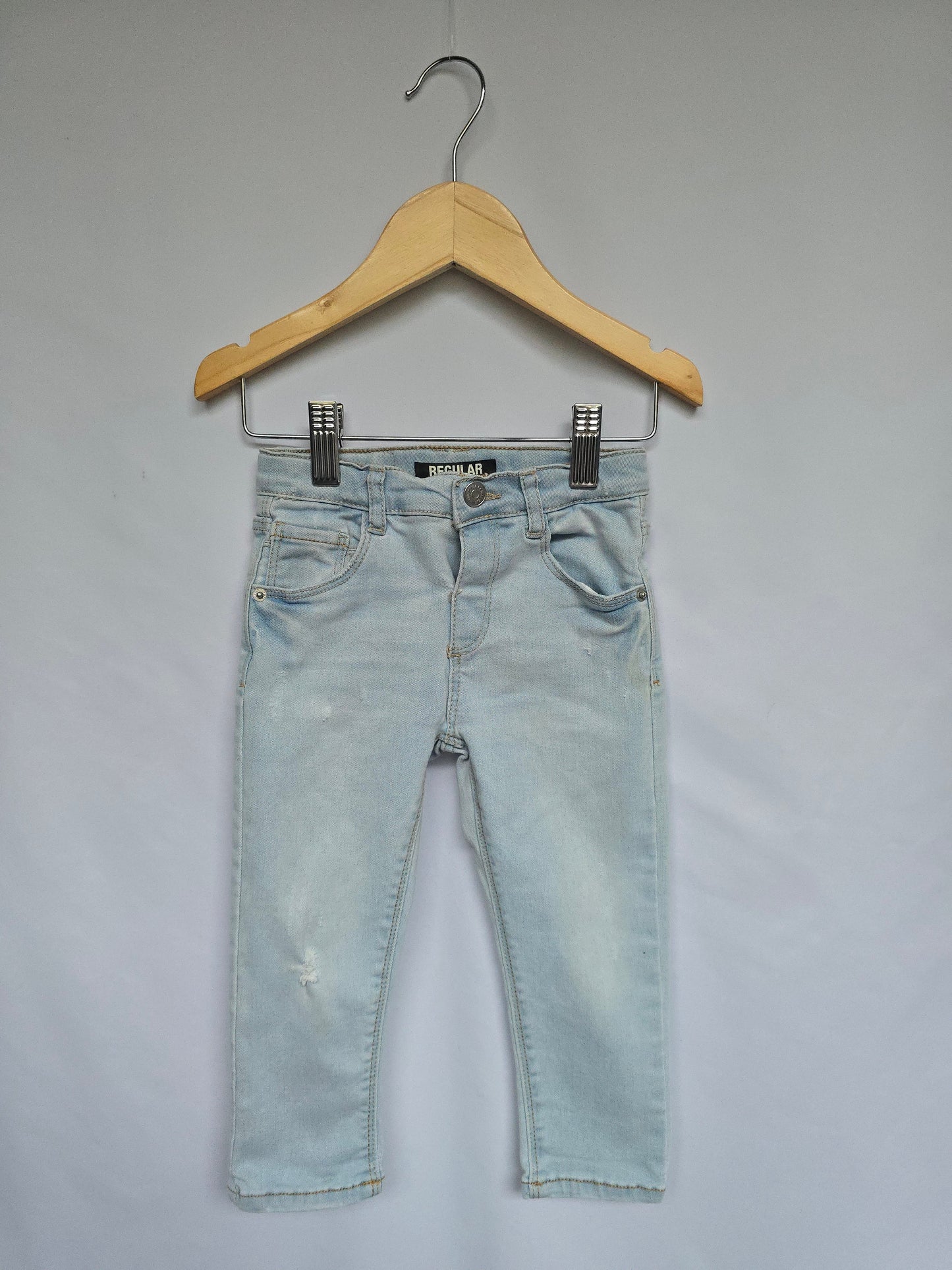 PLAY Zara Light Wash Skinny Jeans • 18-24 months