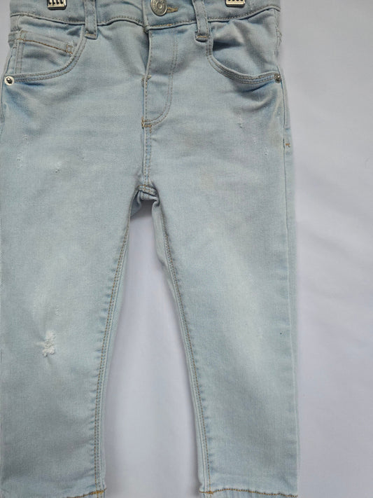 PLAY Zara Light Wash Skinny Jeans • 18-24 months