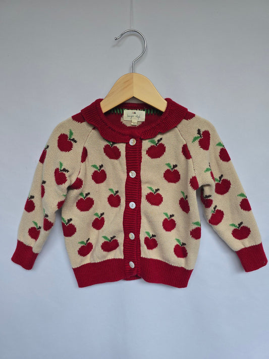 Konges Slojd Belou Pomme Knit Sweater *stains* • 18 months