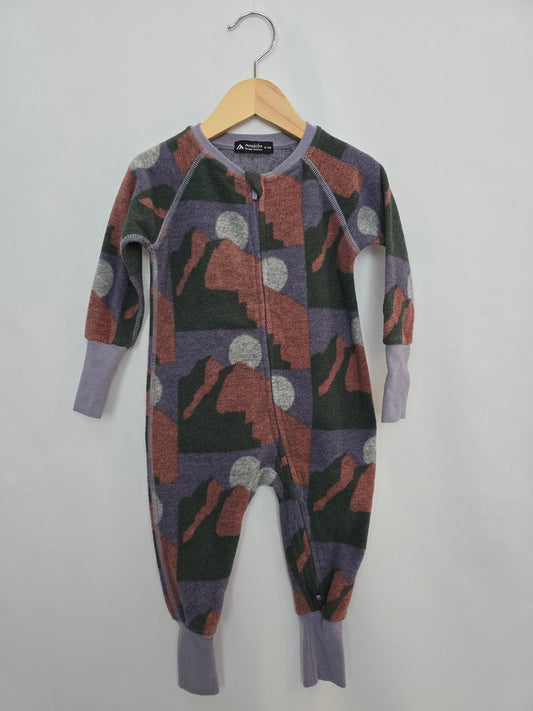 Moskito Black Mountain Fleece Baselayer Romper • 18-24 months