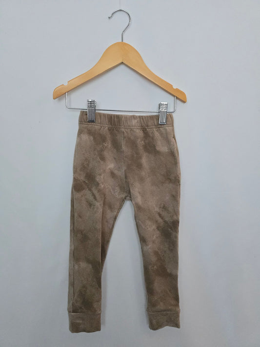Jax & Lennon Tan Stonewash Joggers • 18-24 months