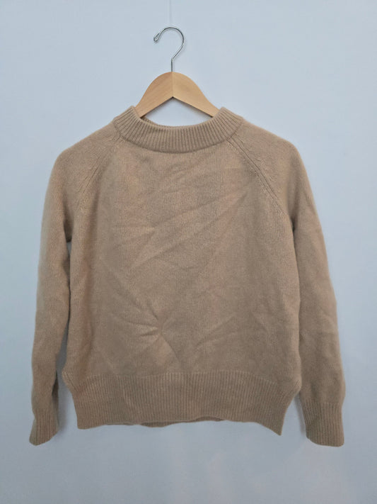 H&M Taupe Cashmere Knit Sweater • Small