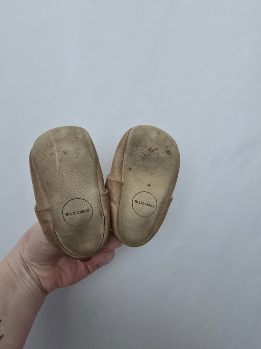 PLAY Minimoc Taupe Soft Sole Shoes • 2C