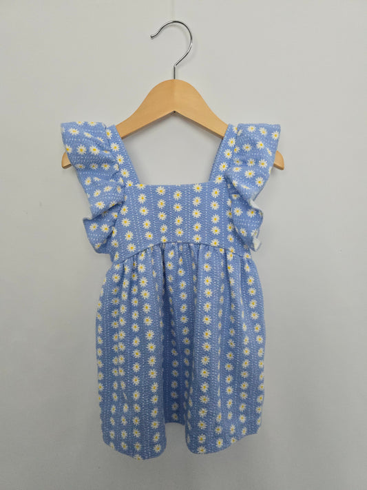 Zara Daisies Textured Dress • 12-18 months