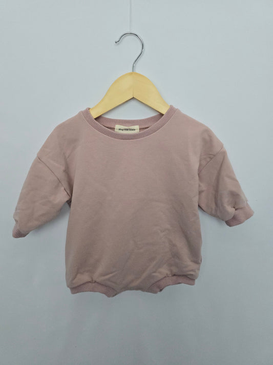 Shop Little Bowie Blush Bubble Romper • 3-6 months