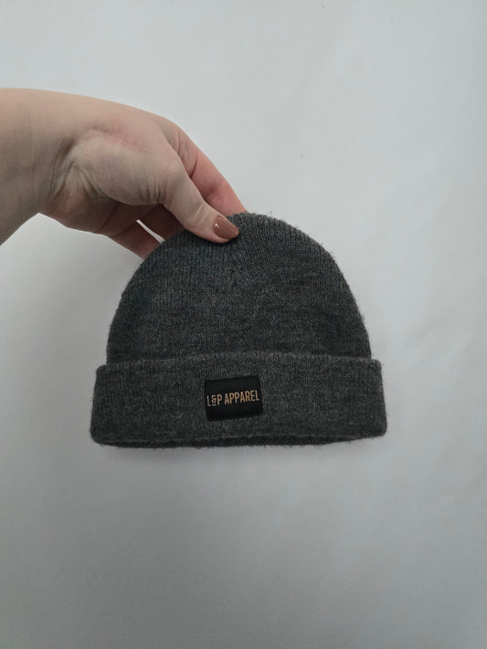 L&P Apparel Grey Beanie • 0-6 months