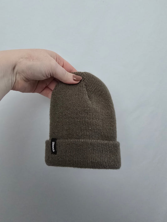 Slouch Olive Beanie • Newborn