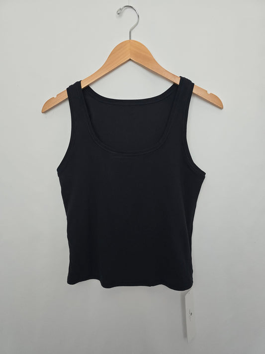 NEW CRZ Yoga Black Cropped Tank • Large