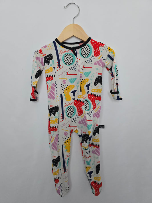 Peregrine Kidswear Bamboo Zip Footie • 6-9 months