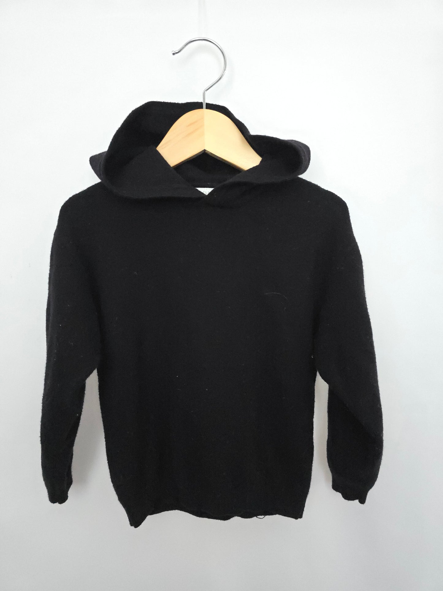 Zara Black Soft Knit Hoodie • 3-4 years