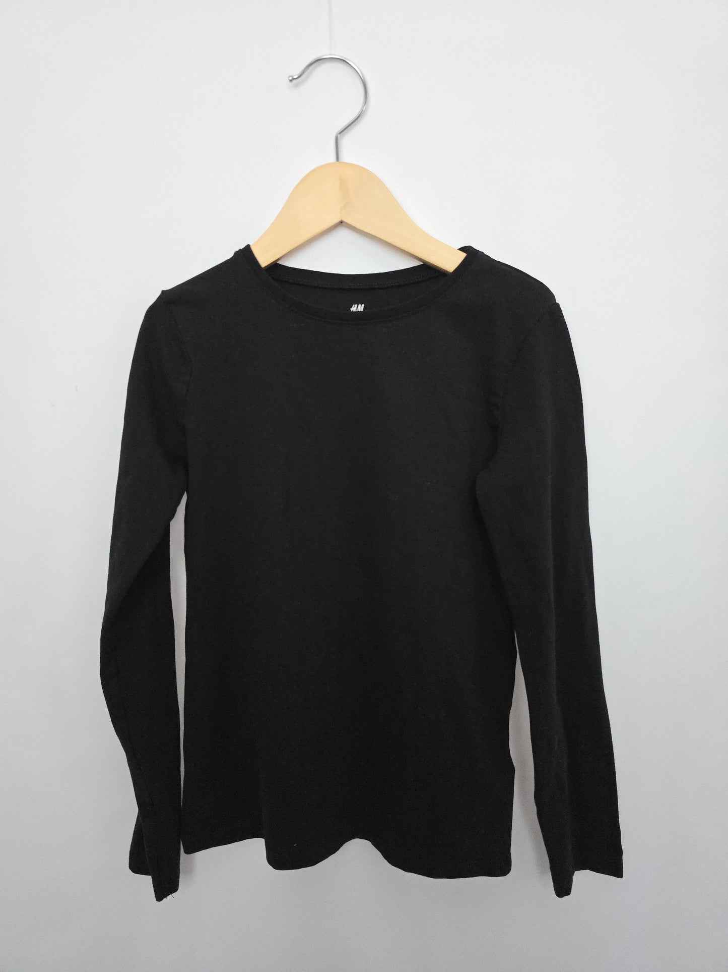 H&M Black Long Sleeve Shirt • 8-10 years