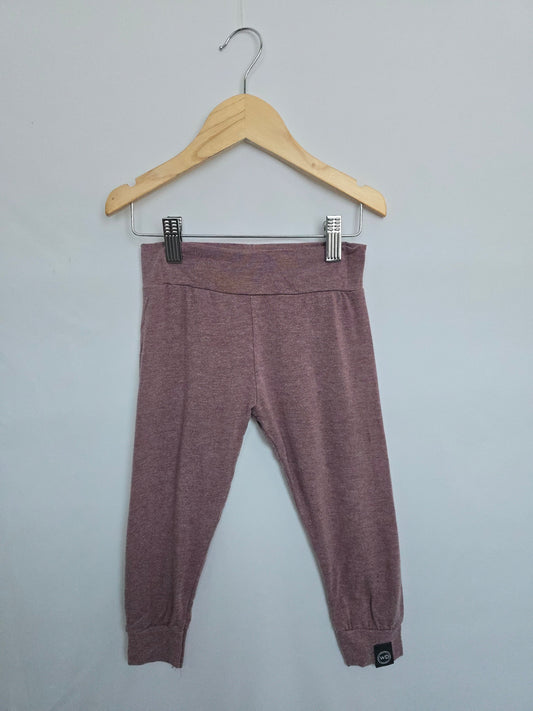 Wooly Doodle Purple Bamboo Pants • 2-3 years