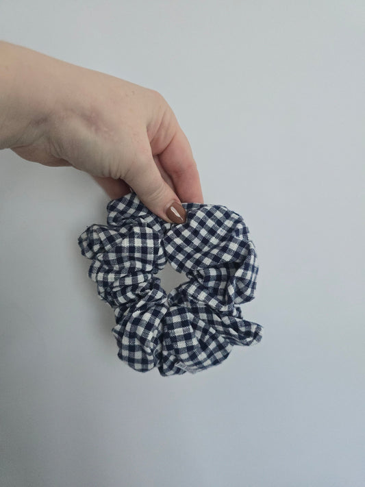 Chelsea King Blue Plaid Scrunchie