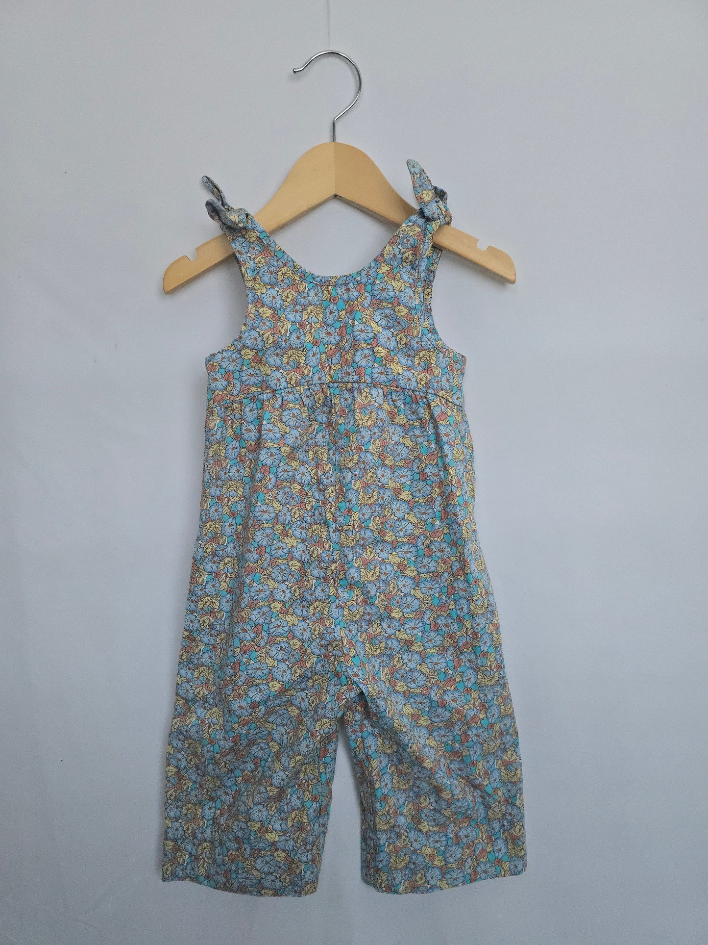 Zara Floral Wide Leg Romper • 18 months