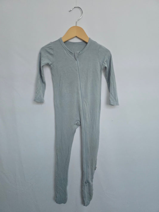 Kyte Sage? Zip Footie • 12-18 months