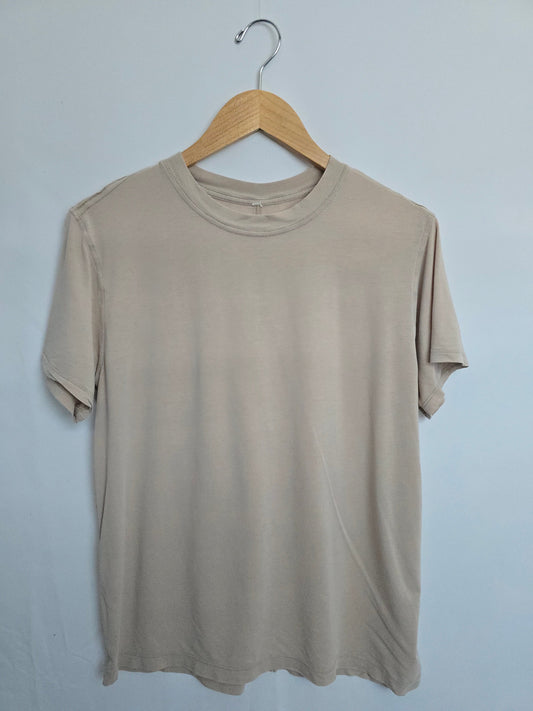 Lululemon Tan All Yours T-shirt • 12 Large