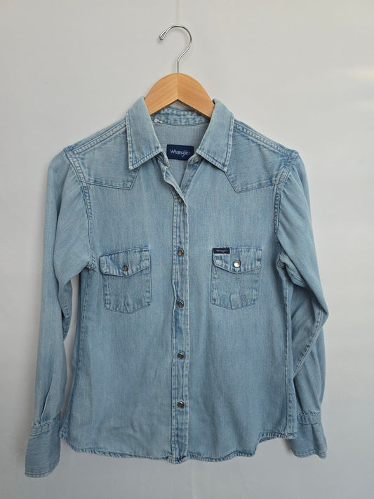 Vintage Wrangler Jean Shirt • Medium/Large