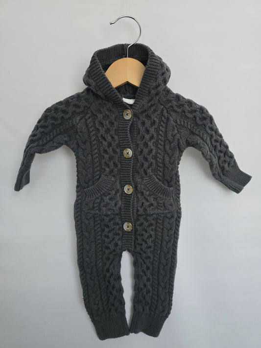 Jamie Kay Cable Knit Romper • 0-3 months