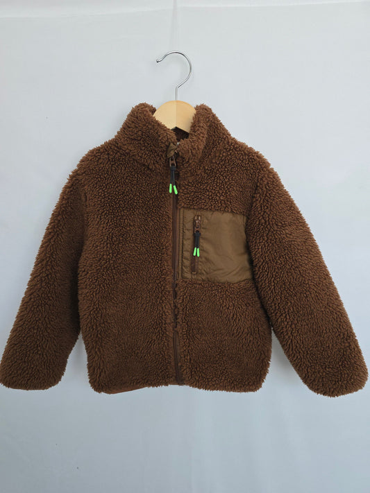 H&M Chestnut Brown Sherpa • 4-6 years