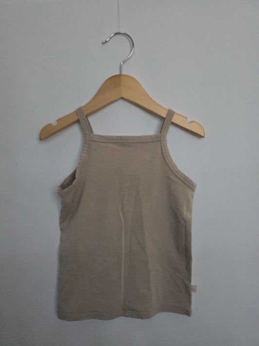 Jax & Lennon Tan Bamboo Fitted Tank • 18-24 months