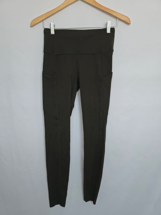Lululemon Olive Fast & Free with Pockets 28" • Medium (6)