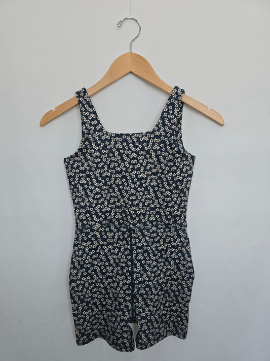 Rylee + Cru Athletic Floral Malibu Bodysuit • 10-12 years