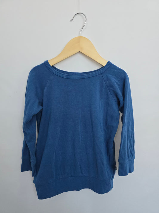 Little & Lively Royal Blue Crewneck • 3-4 years
