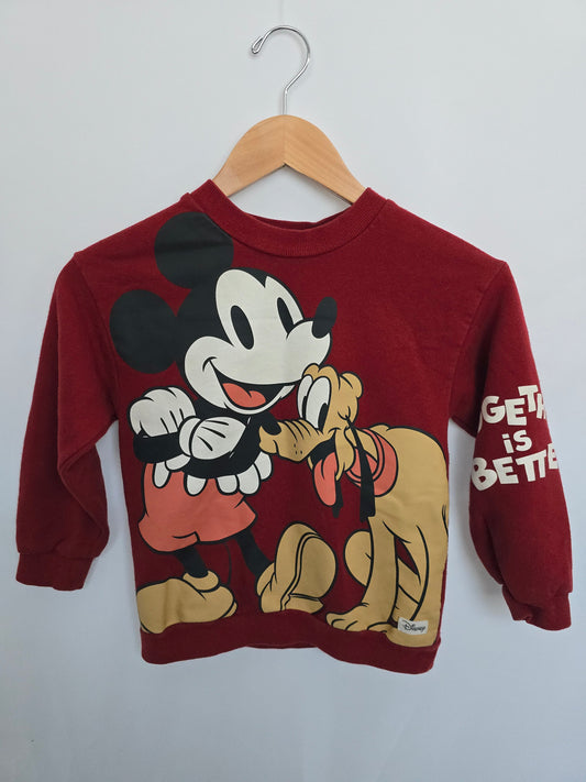 H&M Disney Mickey & Friends Crewneck • 6-8 years