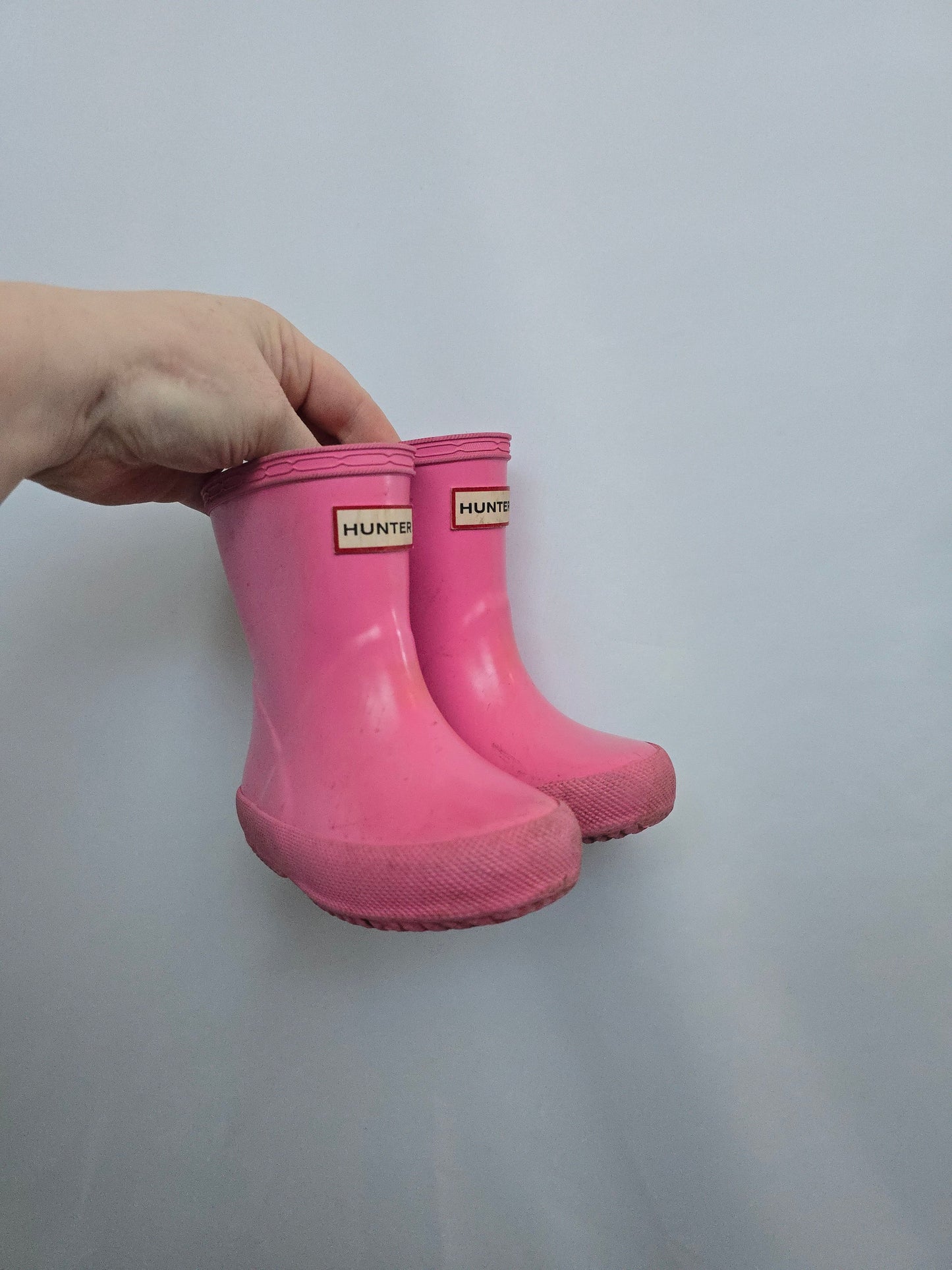 Hunter Pink Boots • 5C