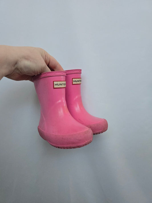 Hunter Pink Boots • 5C