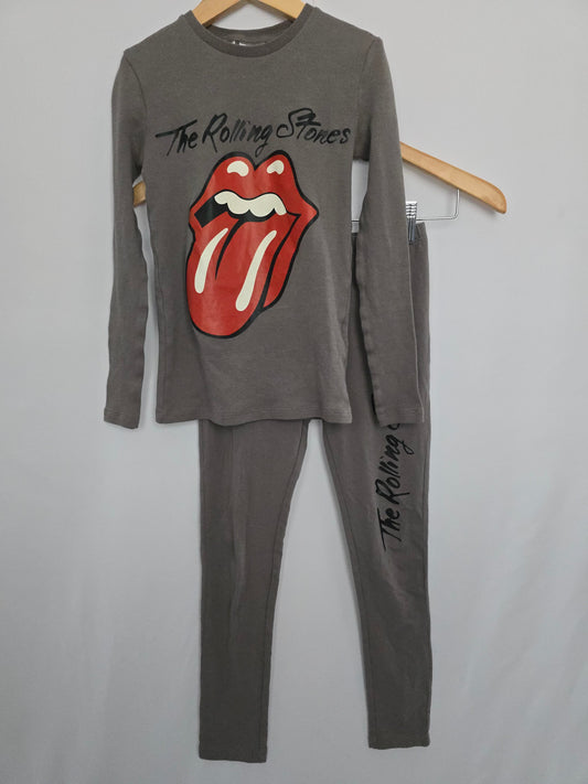 Zara x The Rolling Stones Pajama Set • 7-8 years