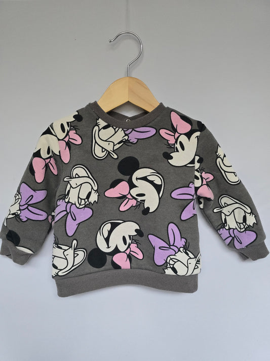 Joe Fresh Minnie & Friends Crewneck • 12-18 months