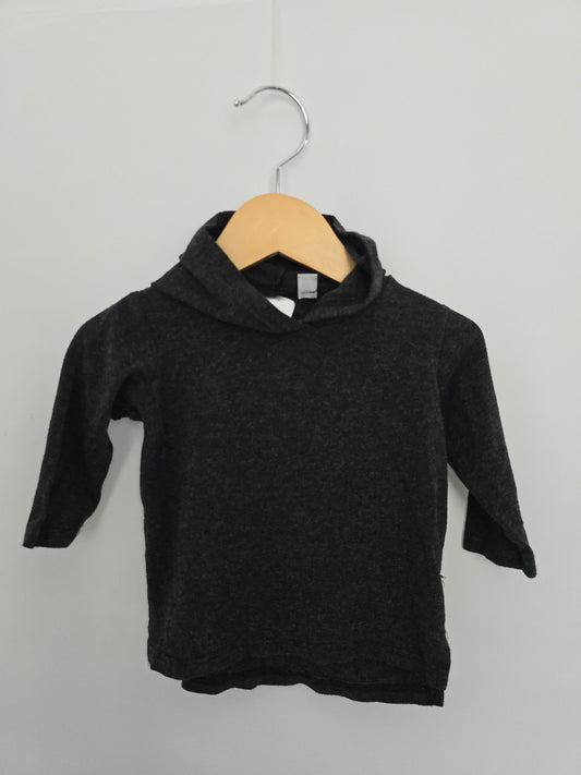 Tiny Button Apparel Grey Bamboo Hoodie • 0-6 months