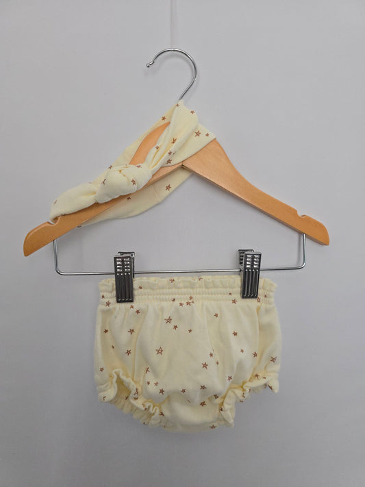 Quincy Mae Stars Headband & Bloomers • 3-6 months