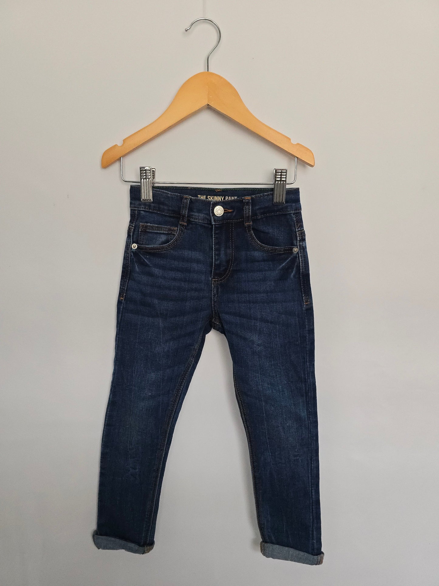 Zara Dark Wash Skinny Pant Denim • 4-5 years