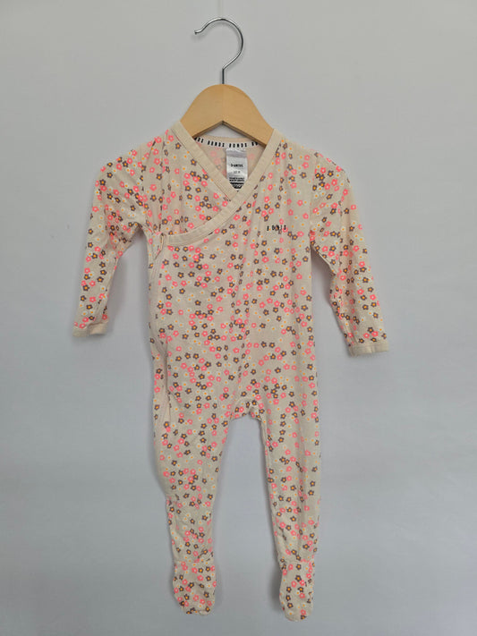 Bonds Floral Layette Wondersuit • 3-6 months