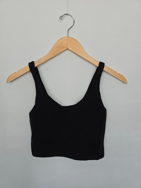 Offline by Aerie Black Cropped Energy Tank • Small