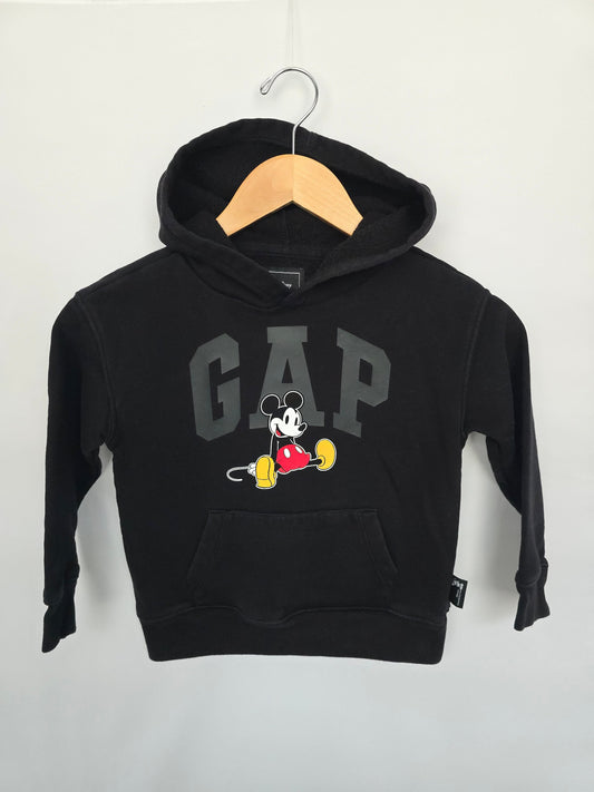 Gap Disney Black Mickey Mouse Hoodie • 4-5 years