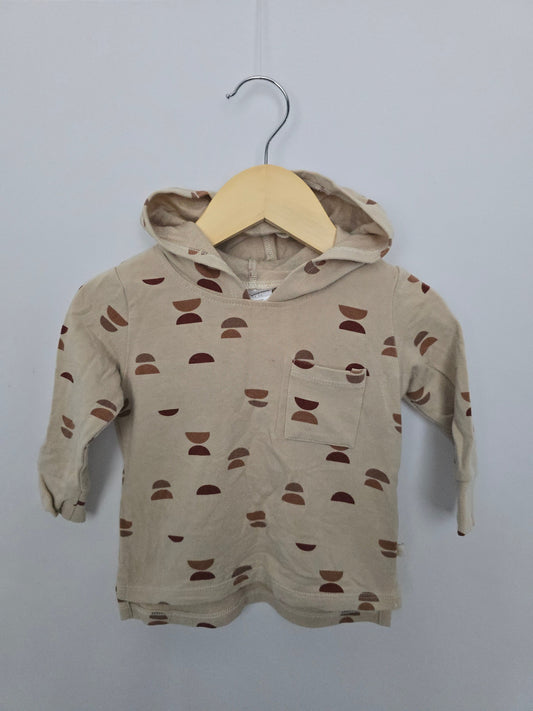 Jax & Lennon Half Moons Terry Pocket Hoodie • 0-6 months