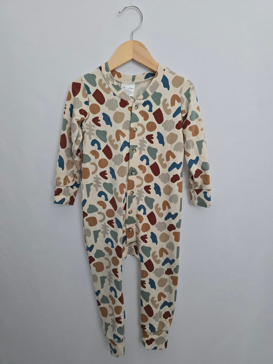 Jax & Lennon Boulders Terry Lounge Suit • 18-24 months